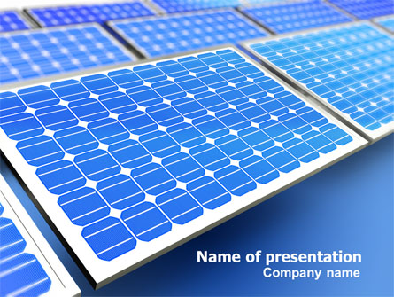 Solar Batteries Presentation Template, Master Slide