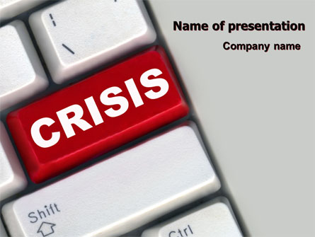 Crisis Button Presentation Template, Master Slide