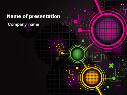 Abstract Networking Design Presentation Template, Master Slide