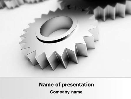 Gearwheel Presentation Template, Master Slide