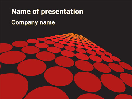 Red Dotted Way Presentation Template, Master Slide