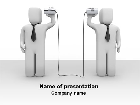 Communication Means Presentation Template, Master Slide