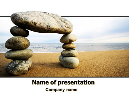 Balanced Stone Gate Presentation Template, Master Slide