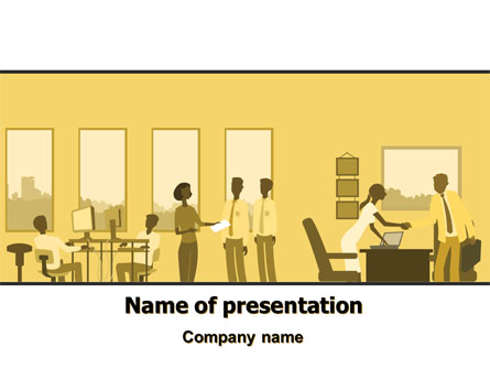 Office Work Activity Presentation Template, Master Slide