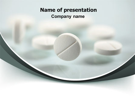 Falling Pills Presentation Template, Master Slide