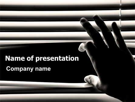 Window Blinds Presentation Template, Master Slide