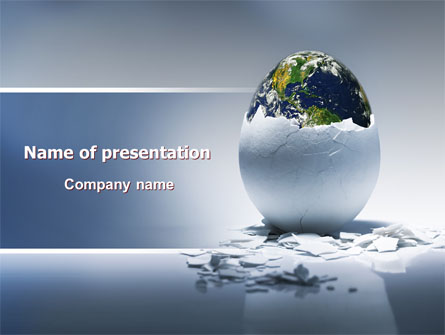 Earth Egg Presentation Template, Master Slide