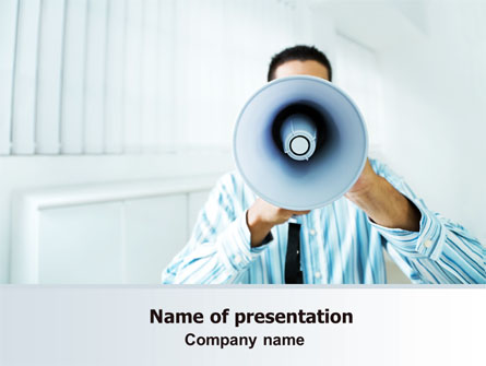 Loud Hailer Presentation Template, Master Slide