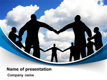 People Circle Presentation Template, Master Slide