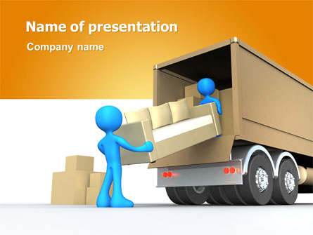 Loading Transport Presentation Template, Master Slide