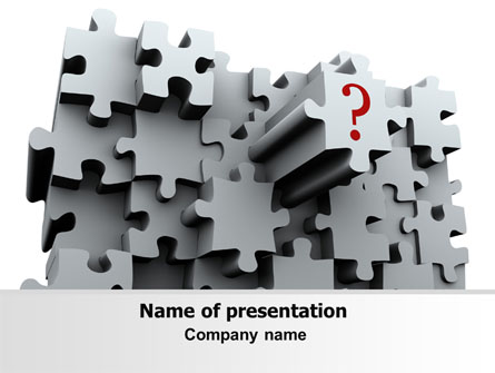 3 Dimensional Puzzle Presentation Template, Master Slide