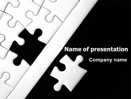 Contrast Puzzle Presentation Template, Master Slide