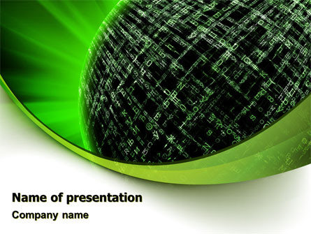 Matrix Sphere Presentation Template, Master Slide