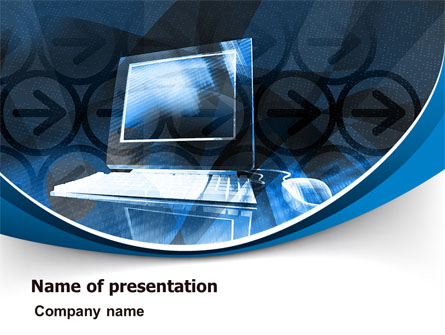 Desktop Computer Presentation Template, Master Slide