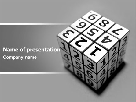 Digital Rubik Presentation Template, Master Slide