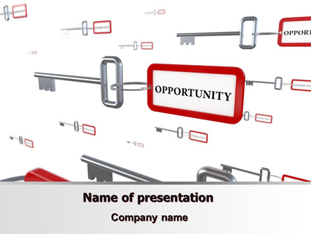 Key Opportunity Presentation Template, Master Slide