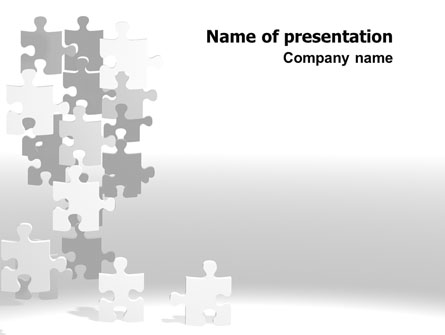 Tower Of Puzzle Presentation Template, Master Slide