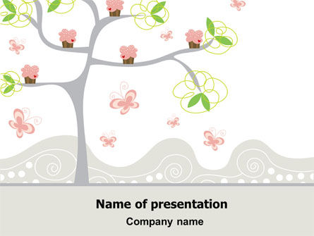 Spring Tree Presentation Template, Master Slide