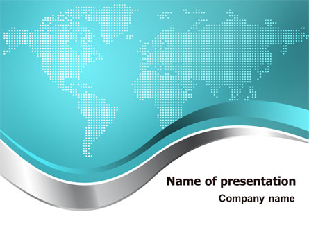 Global Map Presentation Template, Master Slide