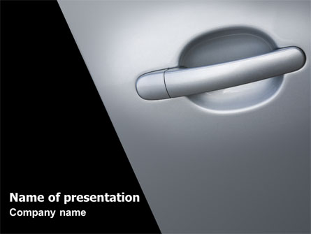 Car Door Presentation Template, Master Slide