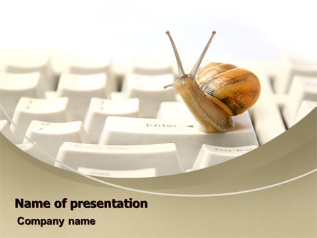 Sluggish Snail Presentation Template, Master Slide