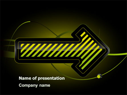 Yellow Pointer Presentation Template, Master Slide