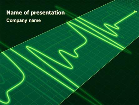 Splashes On Oscillogram Presentation Template, Master Slide