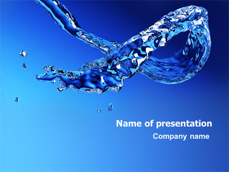 Blue Water Presentation Template, Master Slide