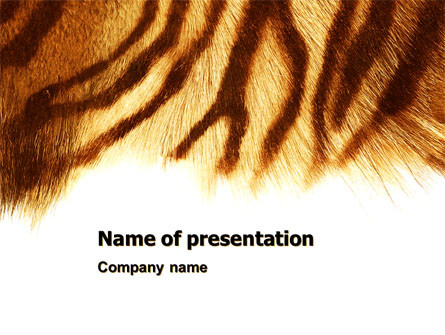Tiger Skin Presentation Template, Master Slide