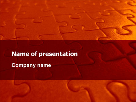 Puzzle Field Presentation Template, Master Slide