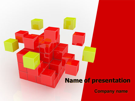 Cube Puzzle Presentation Template, Master Slide