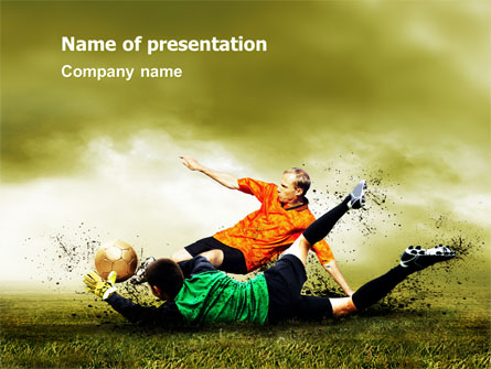 Soccer In A South Africa Presentation Template, Master Slide