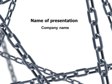 Steel Chains Crossing Presentation Template, Master Slide