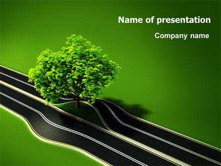 Trees and Roads Presentation Template, Master Slide