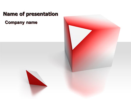 Cube Segment Presentation Template, Master Slide