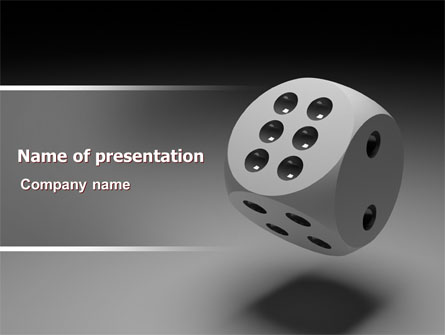 Die with Six Presentation Template, Master Slide