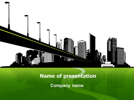 City Suburbs Presentation Template, Master Slide