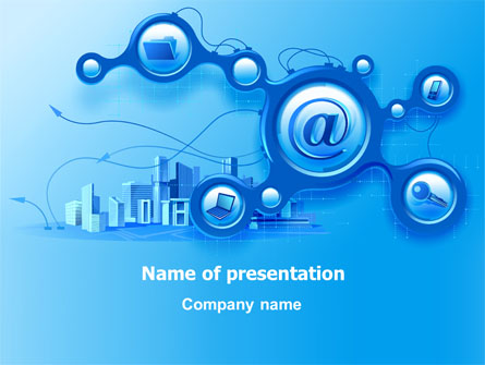E-Communication Presentation Template, Master Slide