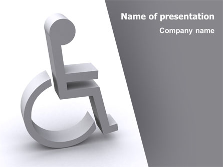 Disability Presentation Template, Master Slide