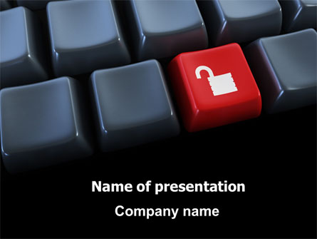 Unlock Key Presentation Template, Master Slide