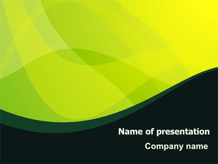 Green Leaf Design Presentation Template, Master Slide