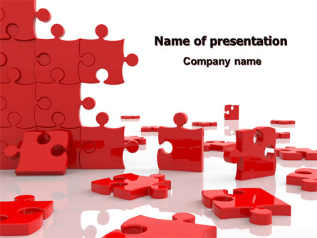 Pieces Falling Apart Presentation Template, Master Slide