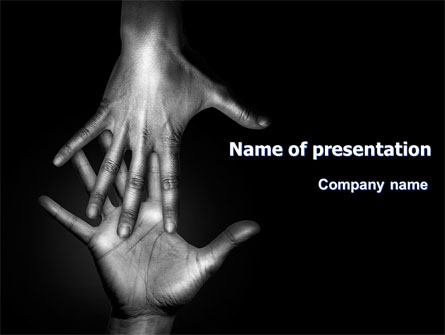 Reaching Hands Presentation Template, Master Slide