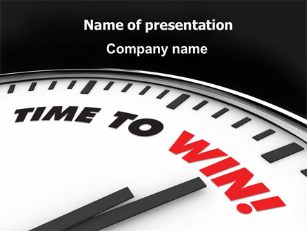 Time to Win Presentation Template, Master Slide