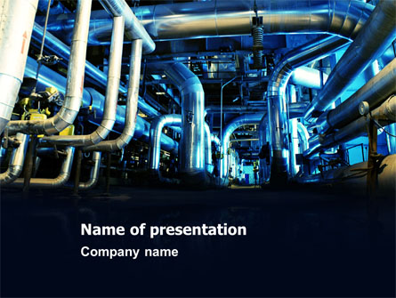 Industrial Pipelines Presentation Template, Master Slide