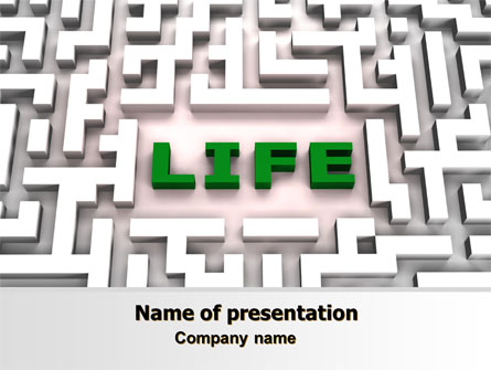 Labyrinth of Life Presentation Template, Master Slide