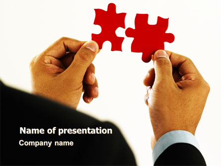 Adding Pieces Presentation Template, Master Slide