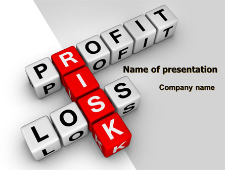 Profit and Risk Presentation Template, Master Slide