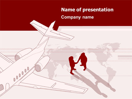 Business Class Air Travel Presentation Template, Master Slide