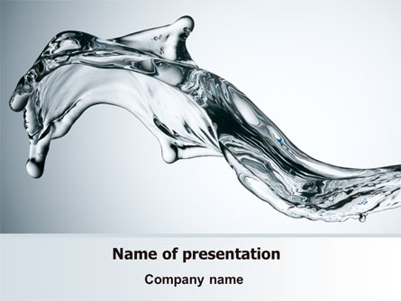 Fluid Splash Presentation Template, Master Slide